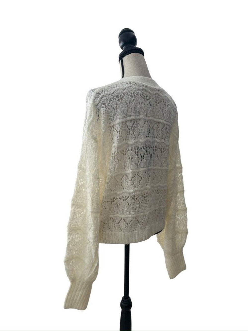 FARM Rio NWT white textured knit cardigan size XL - Picture 3 of 7